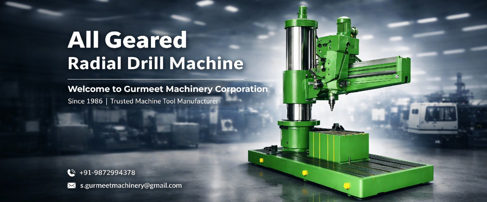 All Geared Radial Drill Machine